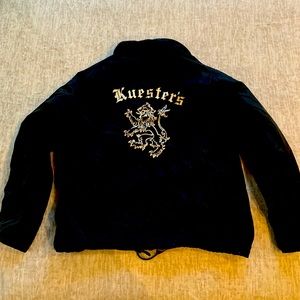 Vintage athletic wind breaker w/ cool logo